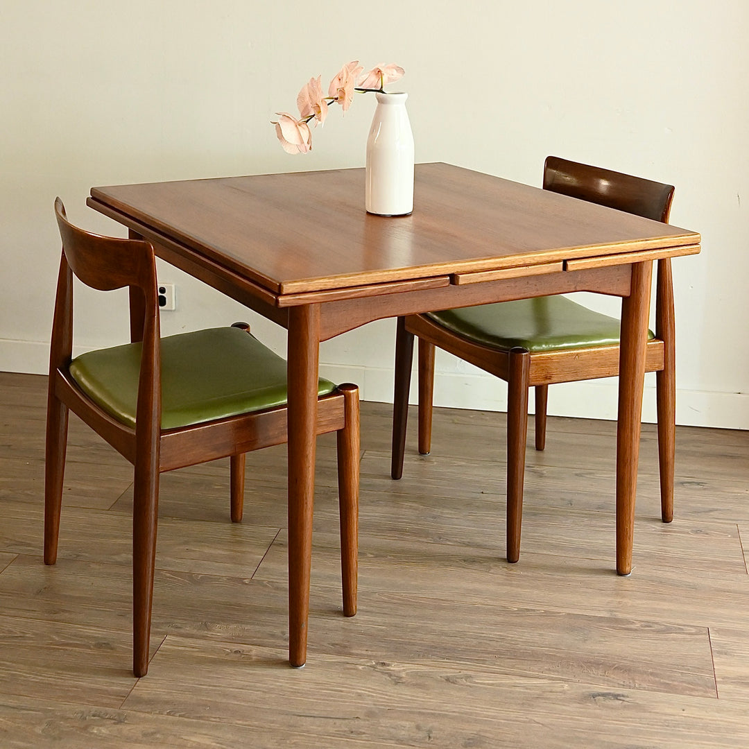 Parker Mid Century Teak Extendable Dining Table