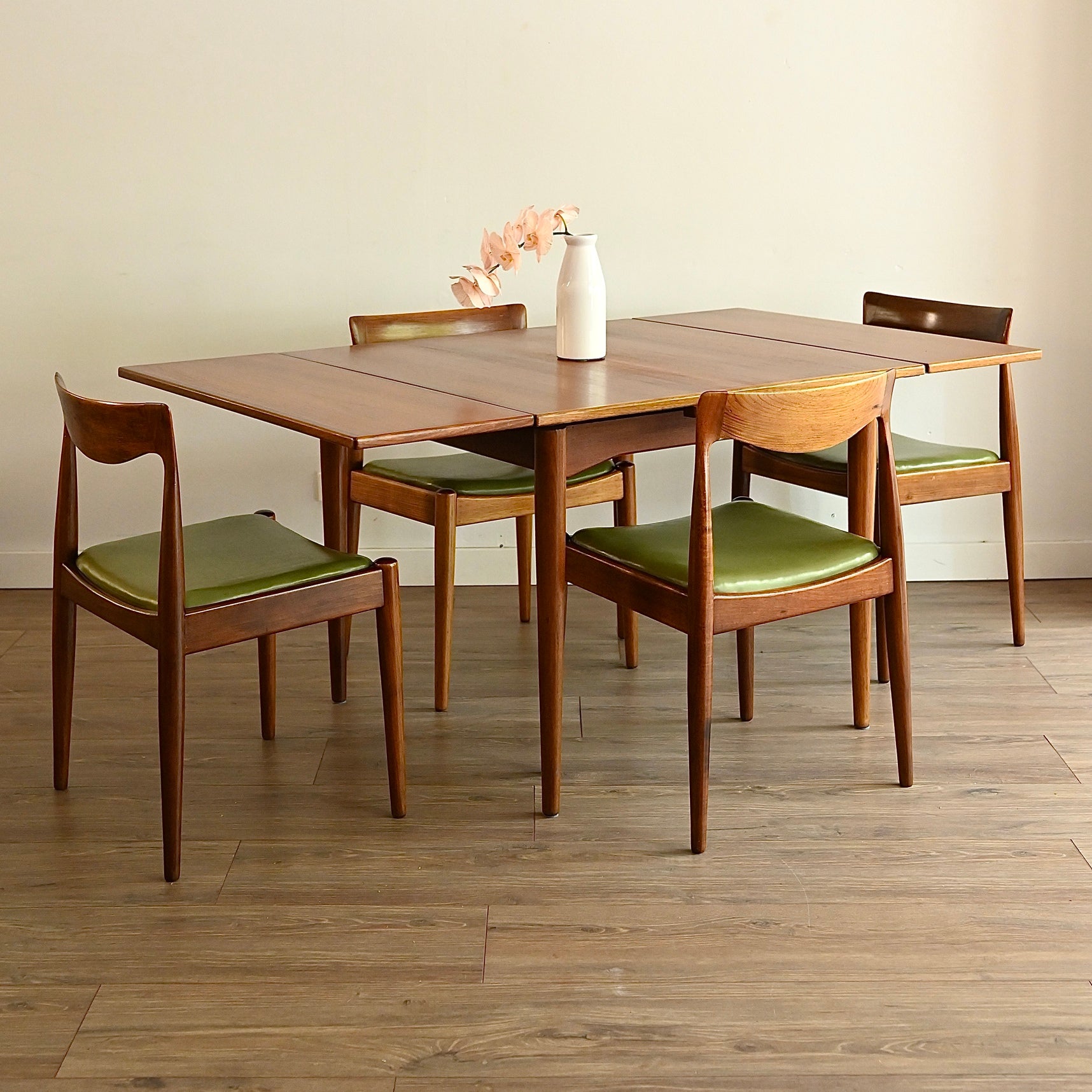 Parker Mid Century Teak Extendable Dining Table