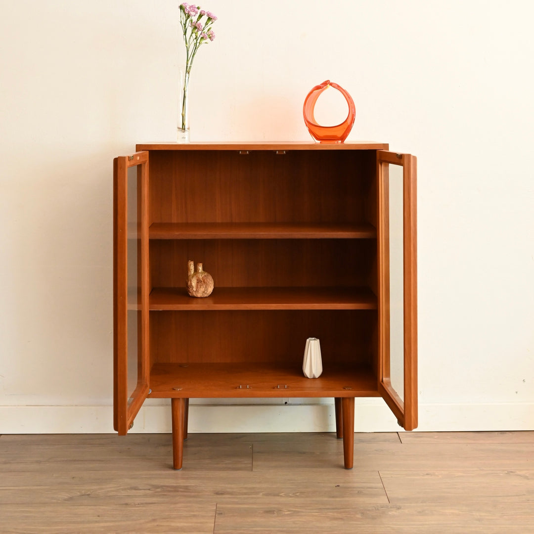 Mid Century Teak Sideboard Display Cabinet by Chiswell