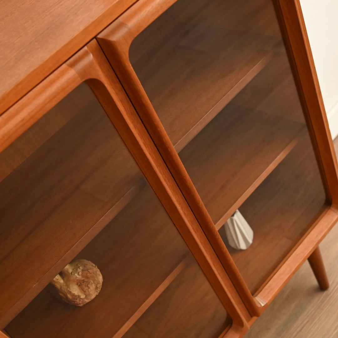 Mid Century Teak Sideboard Display Cabinet by Chiswell