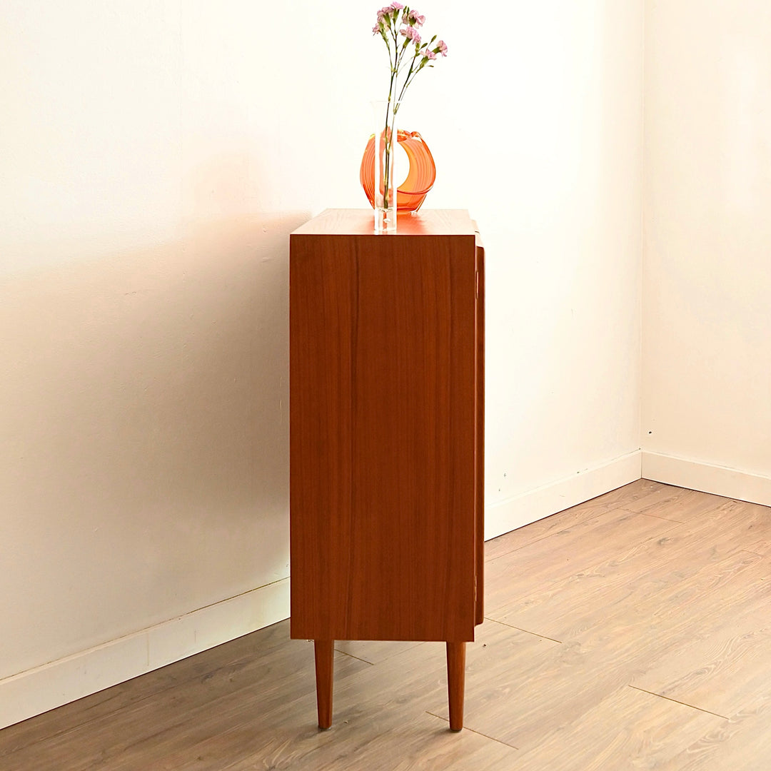 Mid Century Teak Sideboard Display Cabinet by Chiswell