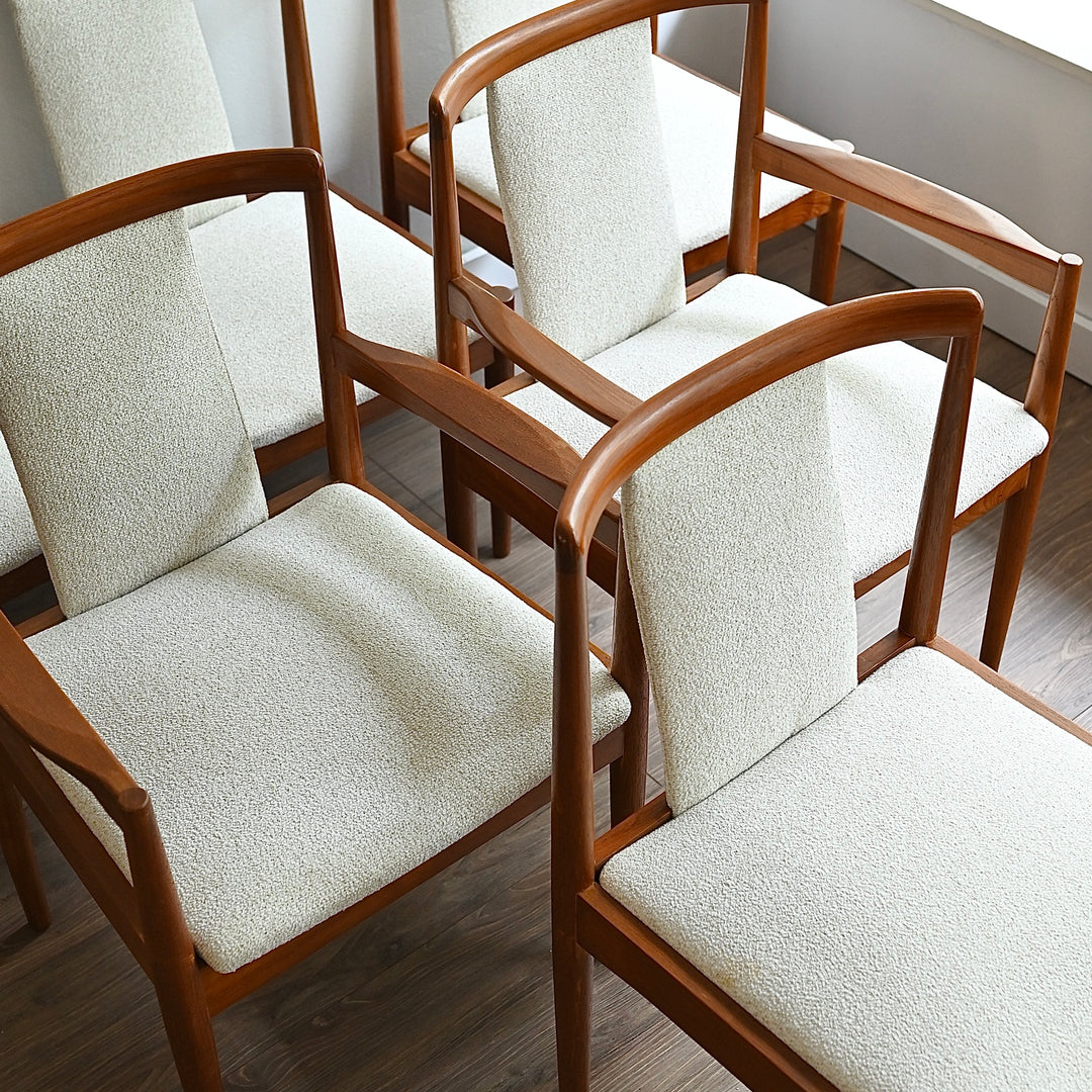 6x Parker Mid Century Teak Dining Chairs