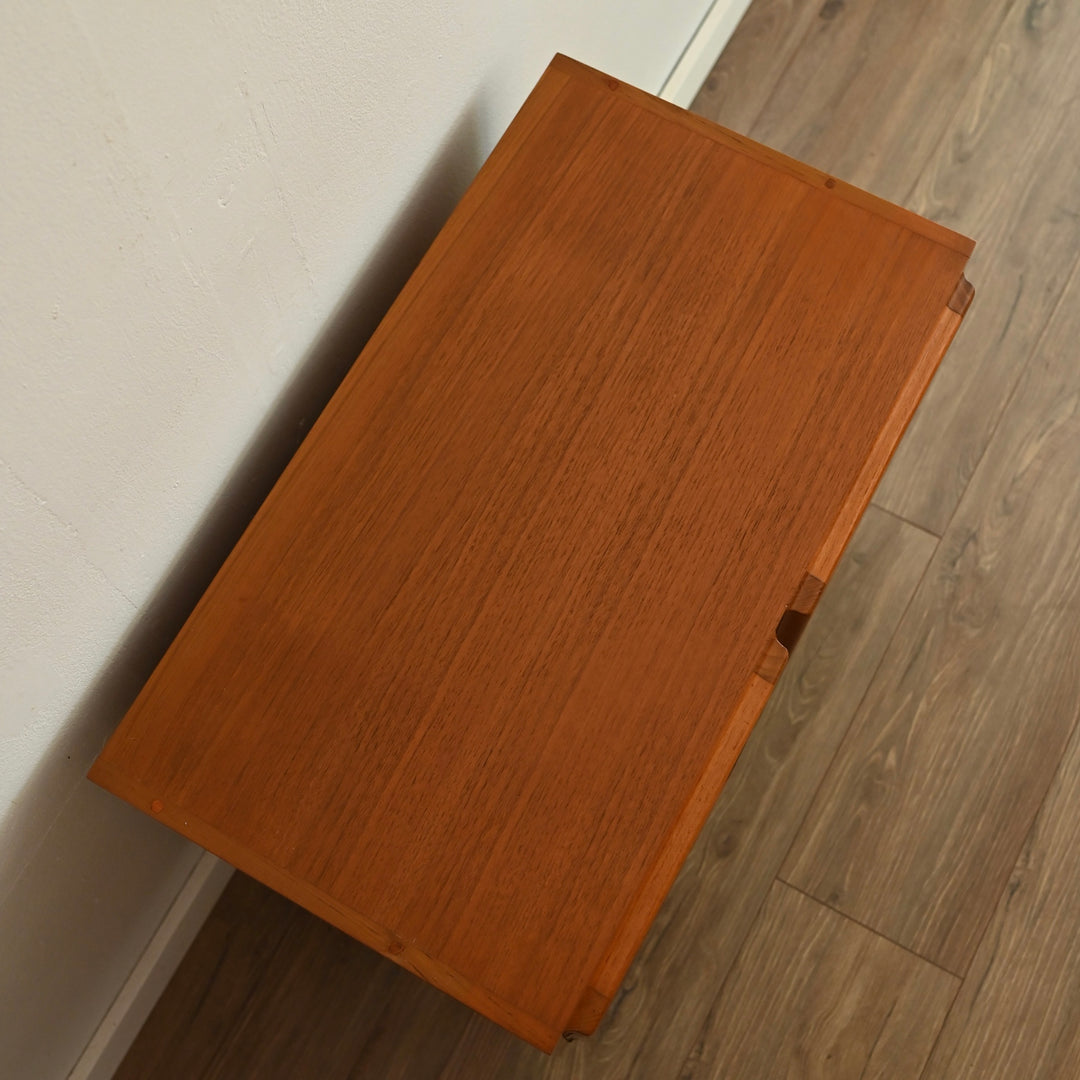 Mid Century Teak Sideboard LP Record Cabinet by Chiswell