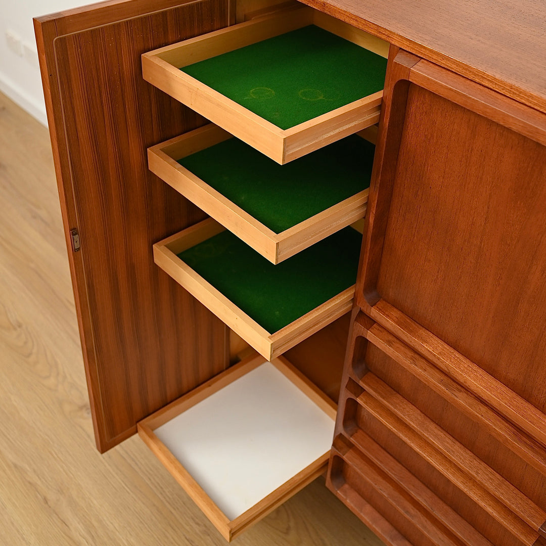 Mid Century Teak 'Koben' Sideboard Bar Cabinet Credenza by Chiswell