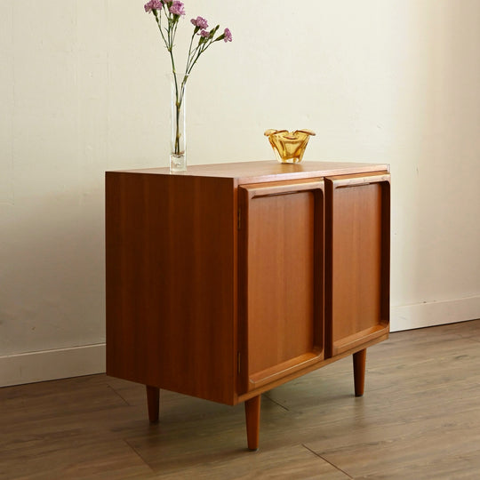 Mid Century Teak Sideboard LP Record Cabinet by Chiswell