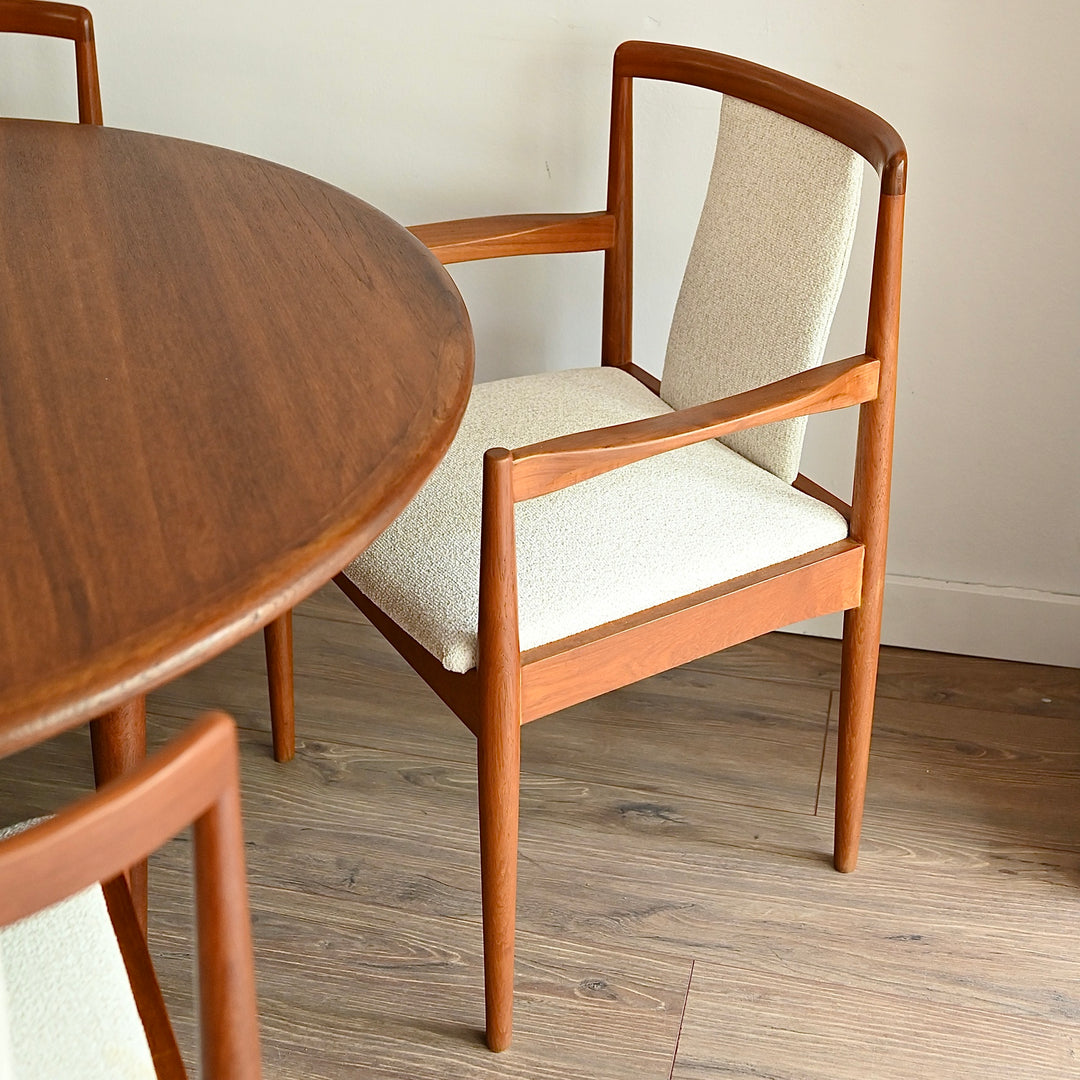 6x Parker Mid Century Teak Dining Chairs