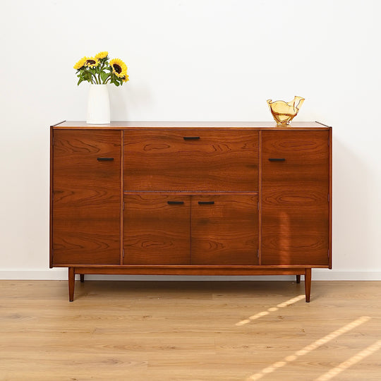 Mid Century Highboard Bar Wall Unit made of American Walnut by Parker