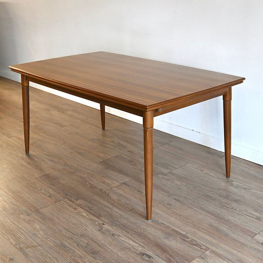 Mid Century Timber Mustard Vinyl Dining Setting by HiFi