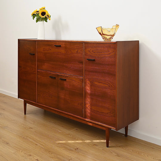 Mid Century Highboard Bar Wall Unit made of American Walnut by Parker