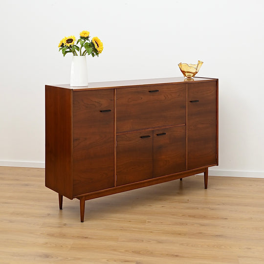 Mid Century Highboard Bar Wall Unit made of American Walnut by Parker