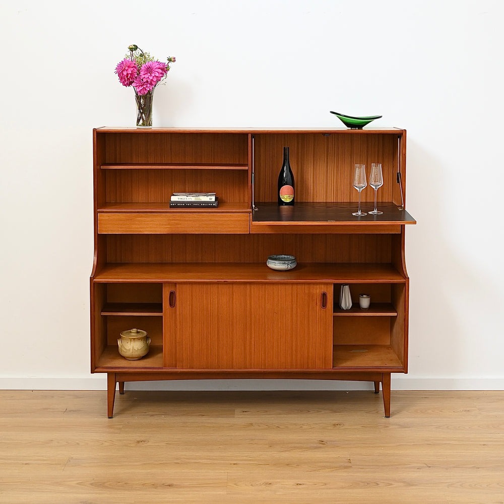 Mid-Century Highboard Bar Sideboard by Elite Furniture
