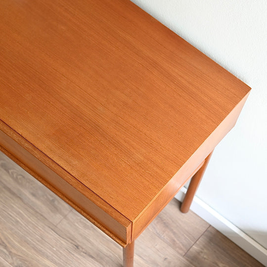 Parker Teak Mid Century Teak Console Table Study Desk