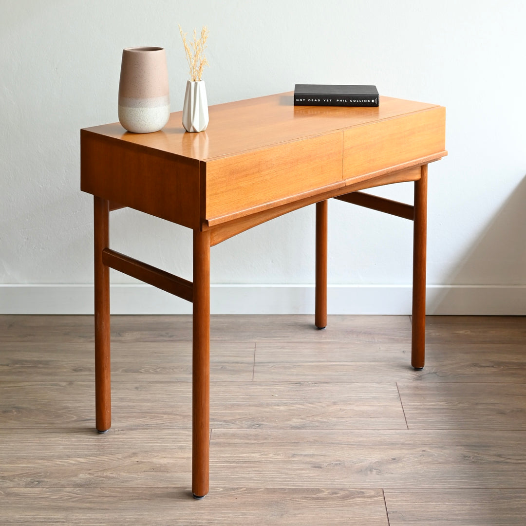 Parker Teak Mid Century Teak Console Table Study Desk