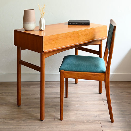 Parker Teak Mid Century Teak Console Table Study Desk