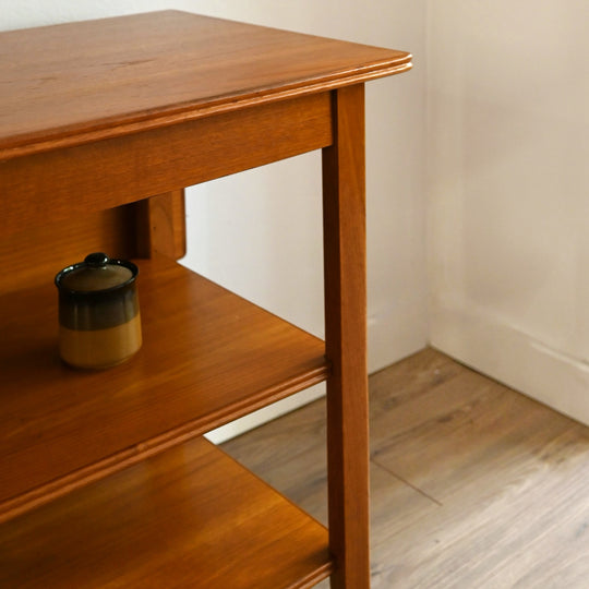 Mid Century Teak Table Trolley Bar Cart by Chiswell