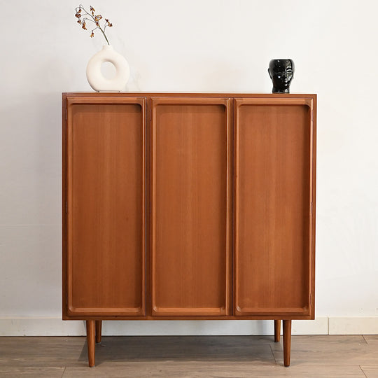 Mid Century Teak Sideboard Buffet Bookshelf by Chiswell