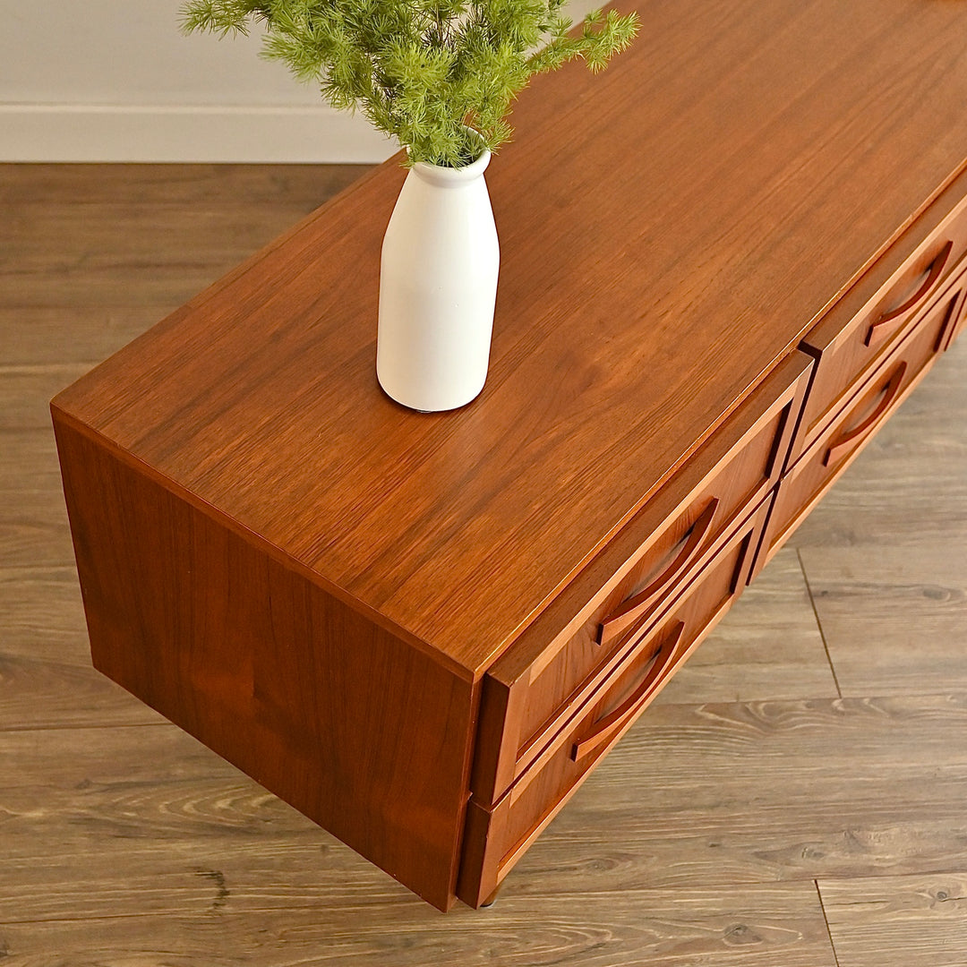 Mid Century Teak Sideboard Dresser Drawers Lowboy by Berryman