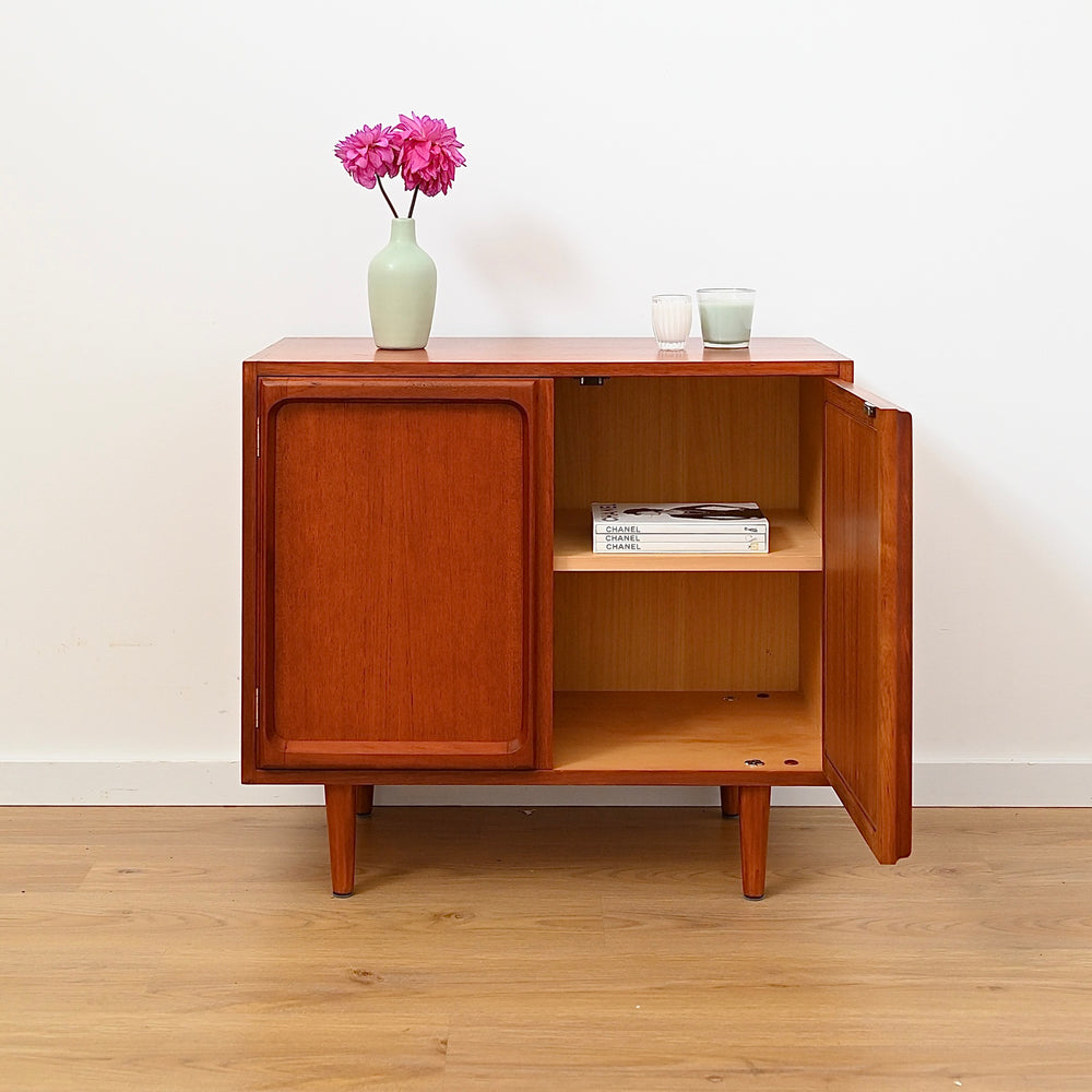 Mid Century Teak Sideboard LP Record Cabinet by Chiswell