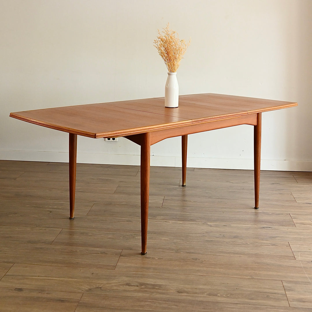 Parker Teak Mid Century Extendable Dining Table