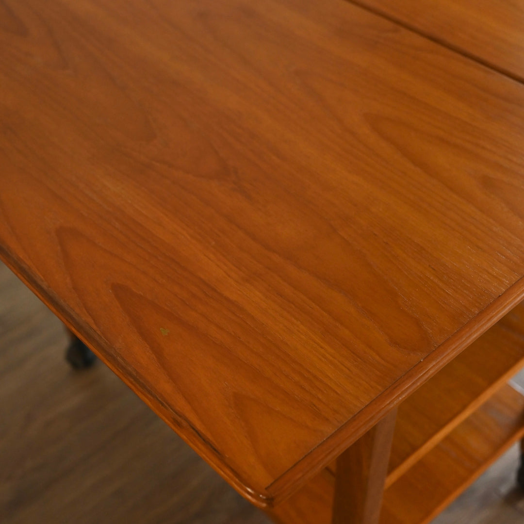 Mid Century Teak Table Trolley Bar Cart by Chiswell