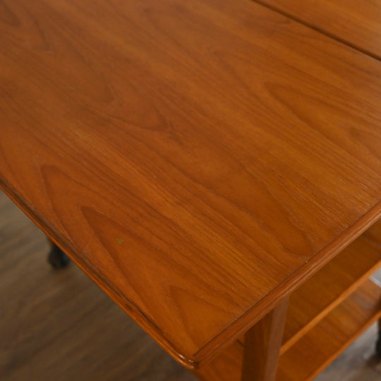 Mid Century Teak Table Trolley Bar Cart by Chiswell