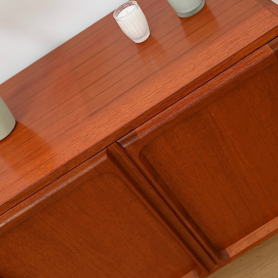 Mid Century Teak Sideboard LP Record Cabinet by Chiswell