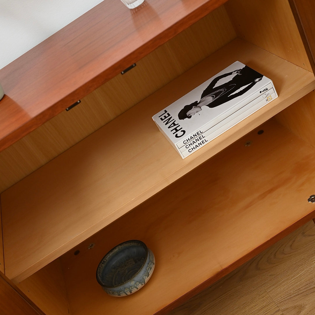 Mid Century Teak Sideboard LP Record Cabinet by Chiswell