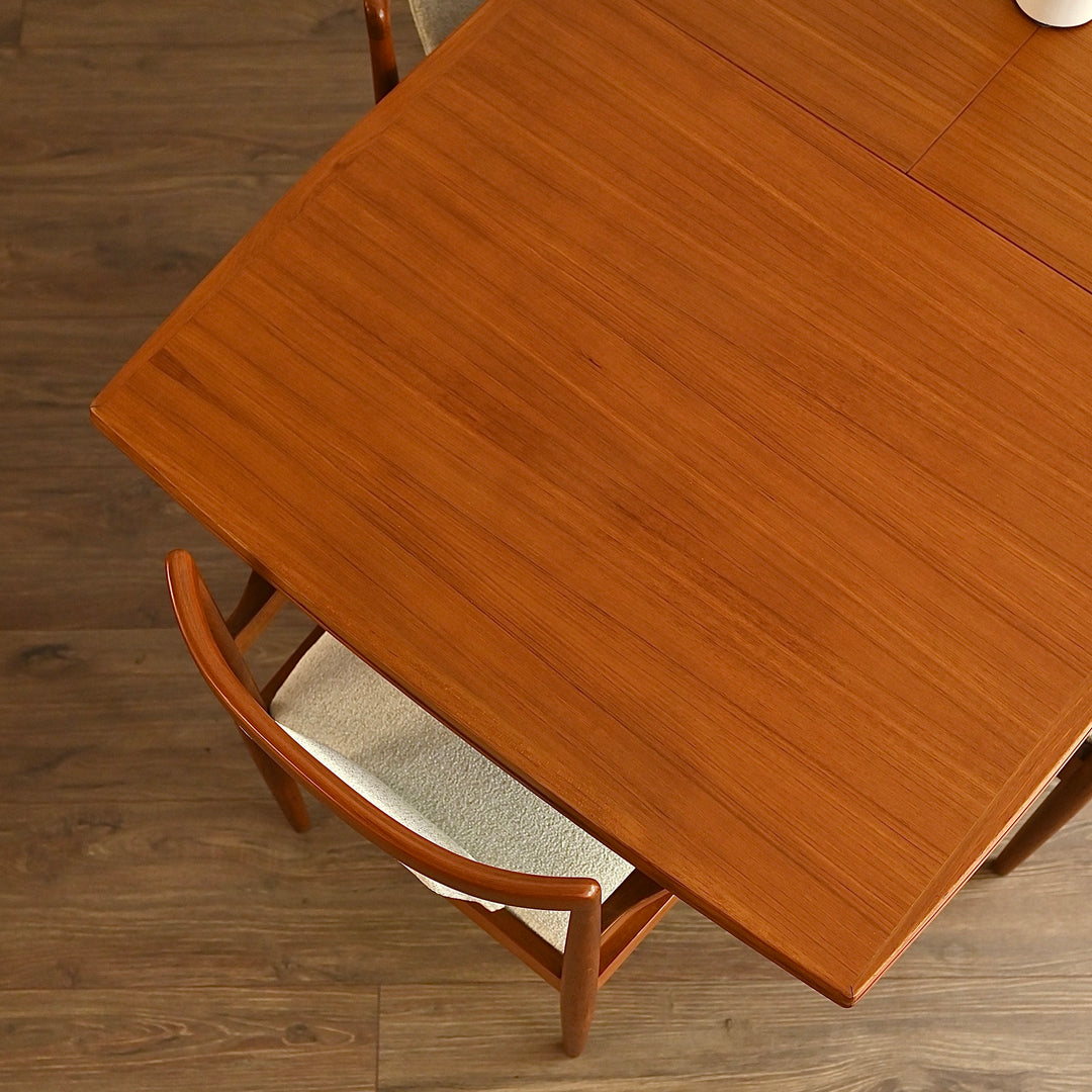 Parker Teak Mid Century Extendable Dining Table