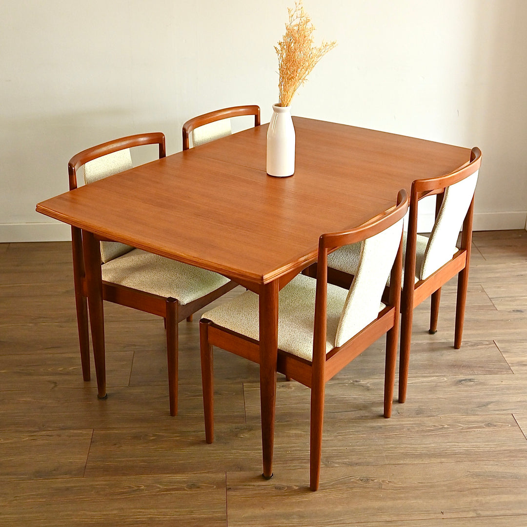 Parker Teak Mid Century Extendable Dining Table