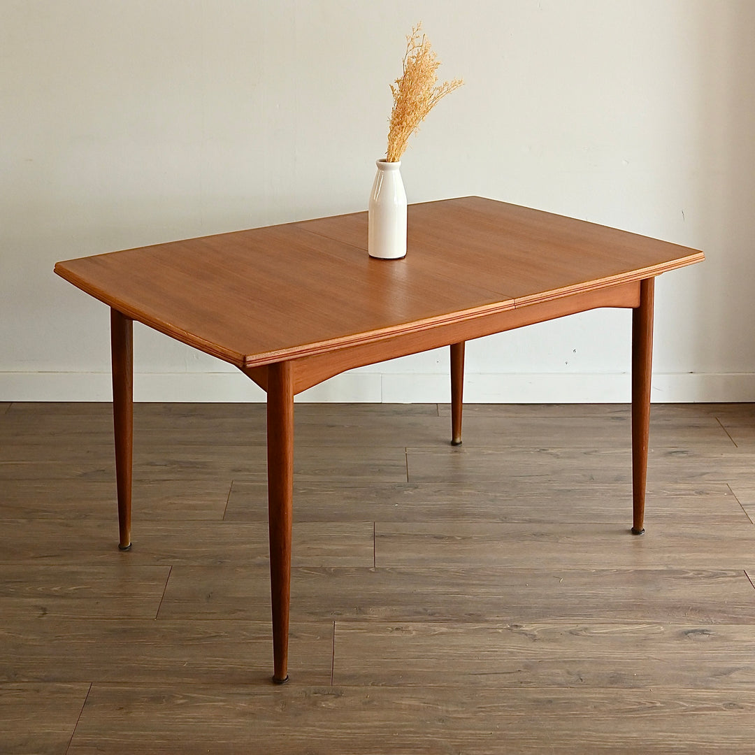 Parker Teak Mid Century Extendable Dining Table