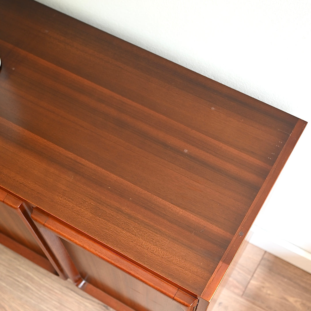 Mid Century Walnut Sideboard LP Record Cabinet by Chiswell
