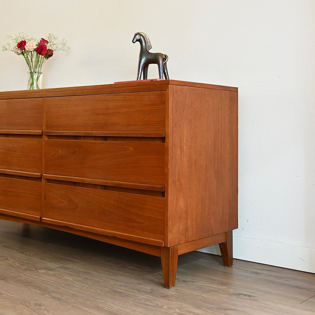 Mid Century Teak Sideboard Dresser Drawers Low Boy