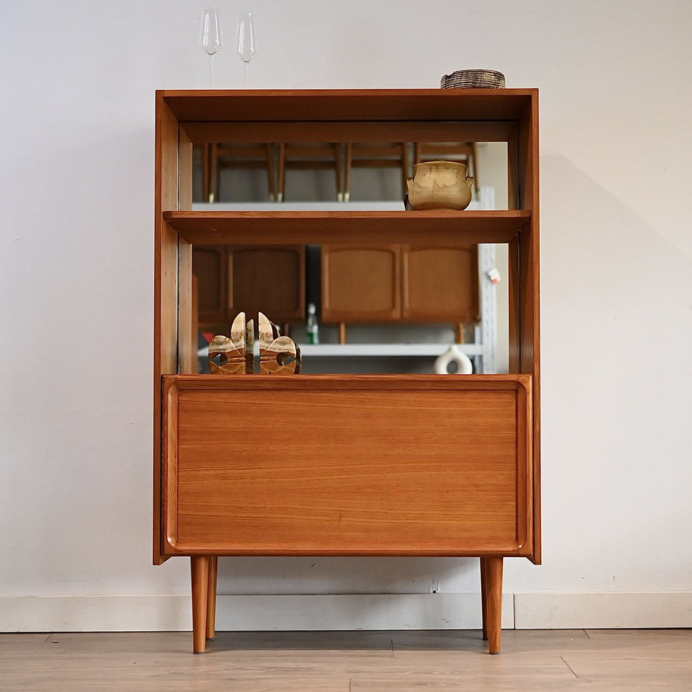 Mid Century Teak Bookshelf Wall Unit by Parker