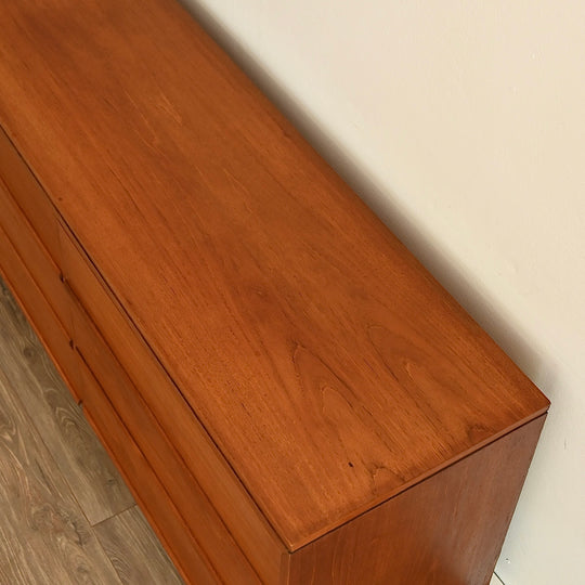 Mid Century Teak Sideboard Dresser Drawers Low Boy