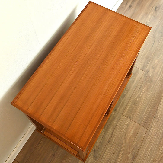 Mid Century Teak Sideboard LP Record Cabinet by Chiswell