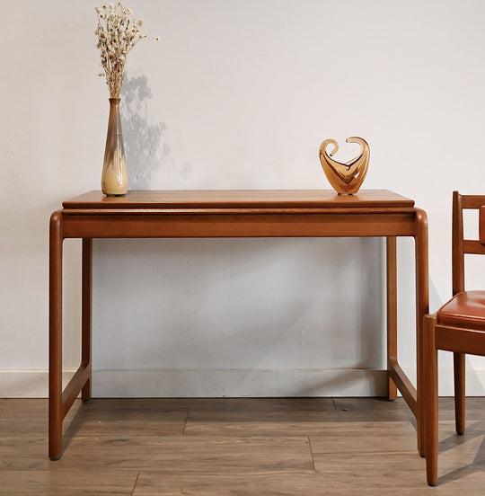 Mid Century Teak Extendable Dining Table Console by Chiswell