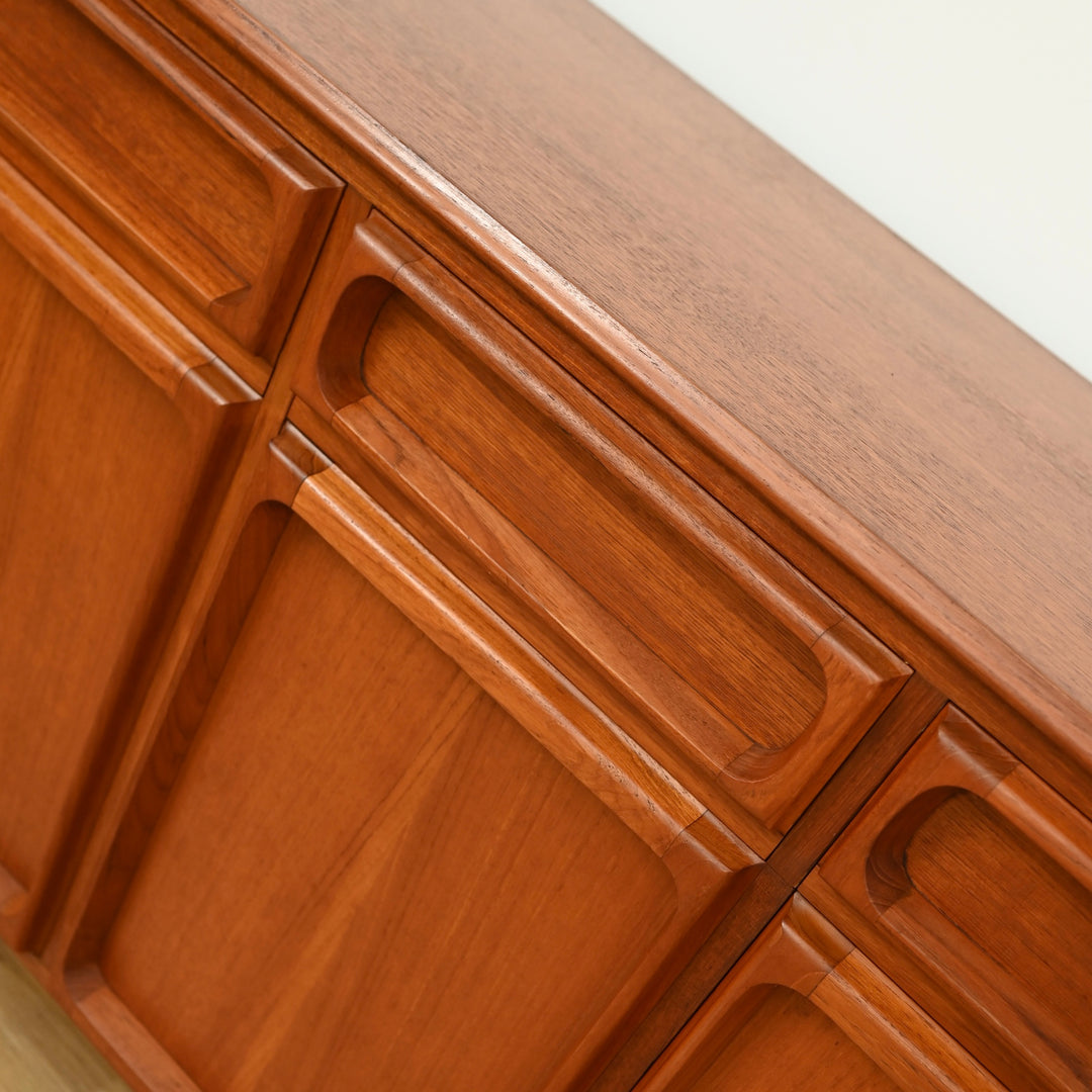 Mid Century Teak Sideboard Buffet by Chiswell - Refinished