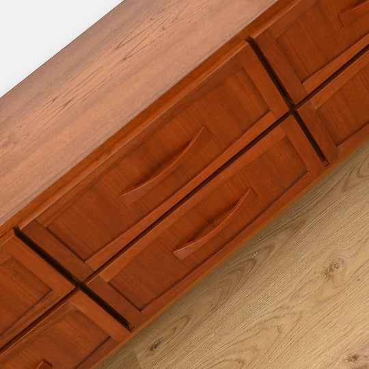 Mid Century Teak Sideboard Dresser Drawers Lowboy by Berryman
