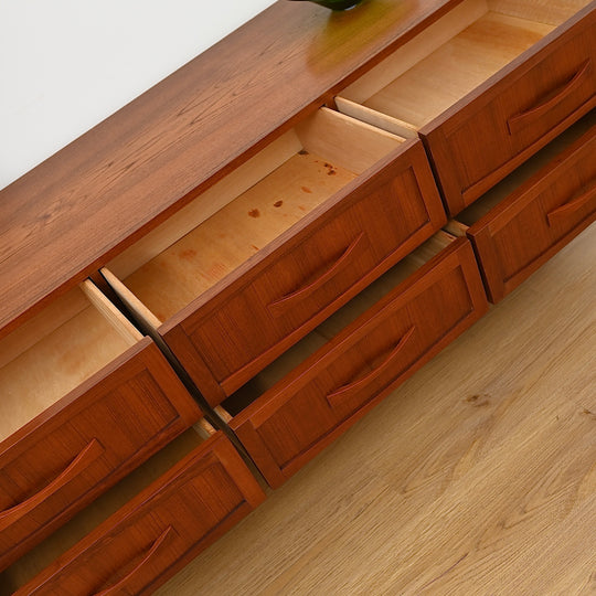 Mid Century Teak Sideboard Dresser Drawers Lowboy by Berryman