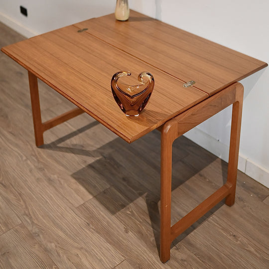 Mid Century Teak Extendable Dining Table Console by Chiswell