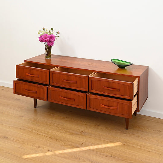 Mid Century Teak Sideboard Dresser Drawers Lowboy by Berryman