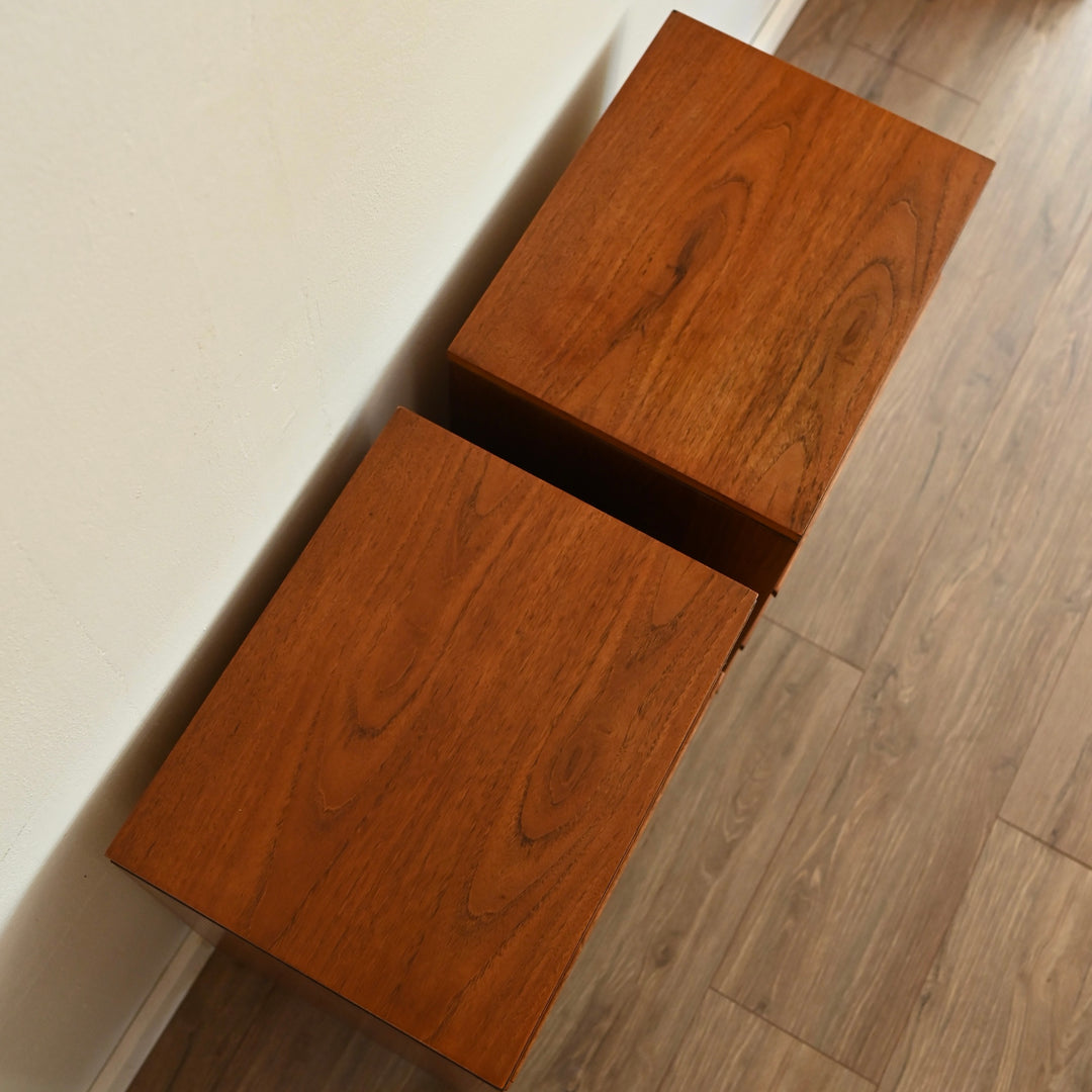Mid Century Teak Bedside Tables Night Stands