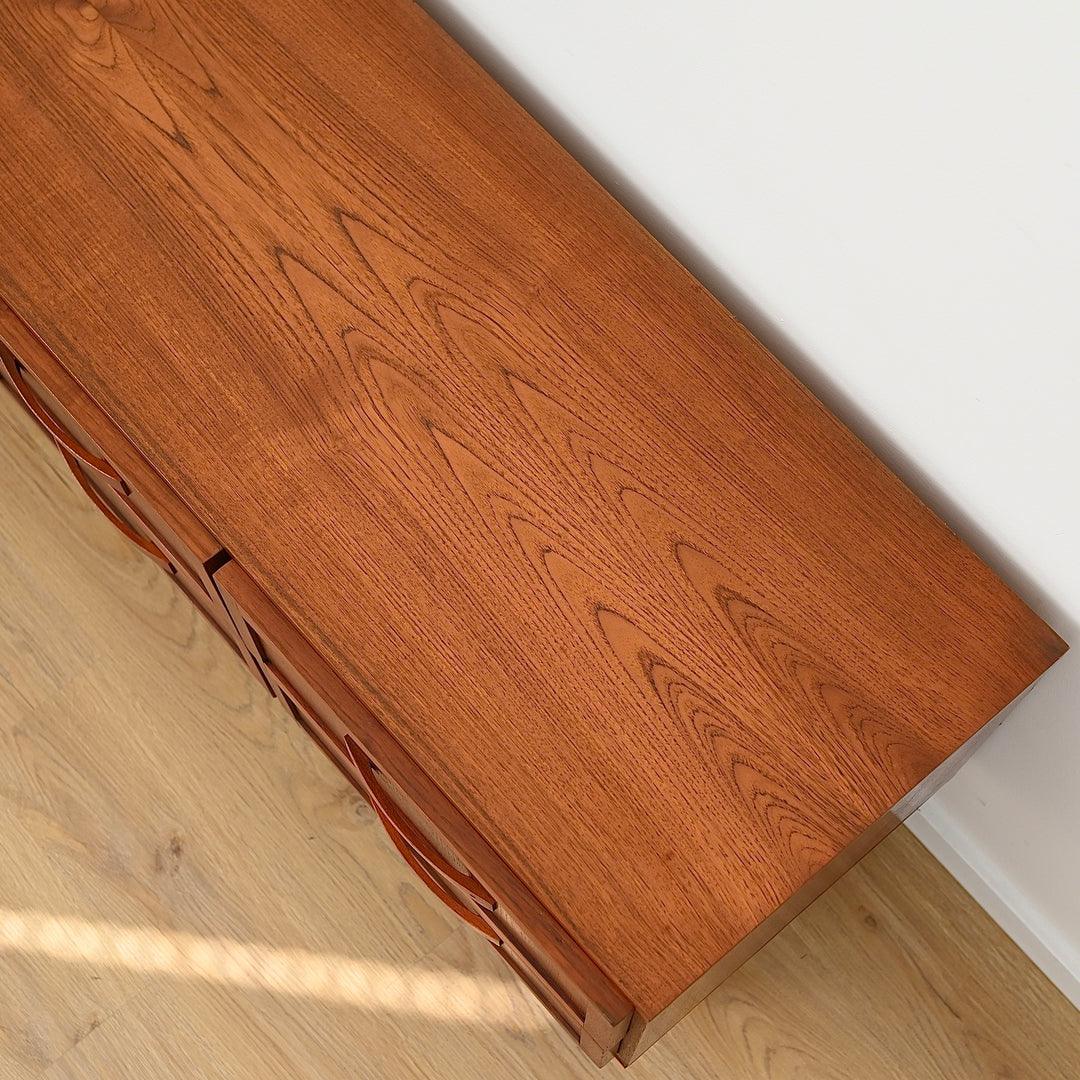 Mid Century Teak Sideboard Dresser Drawers Lowboy by Berryman