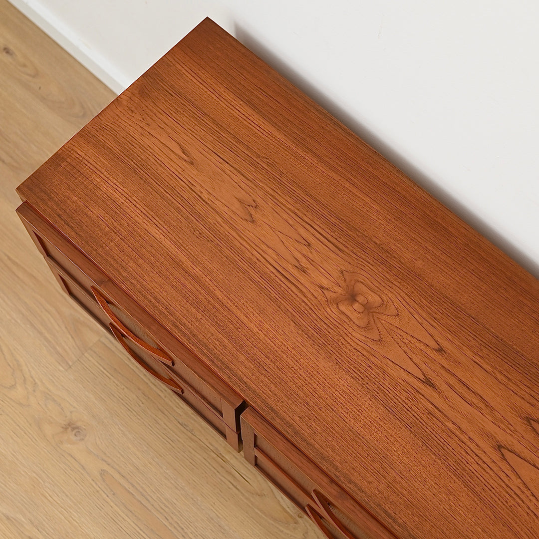 Mid Century Teak Sideboard Dresser Drawers Lowboy by Berryman