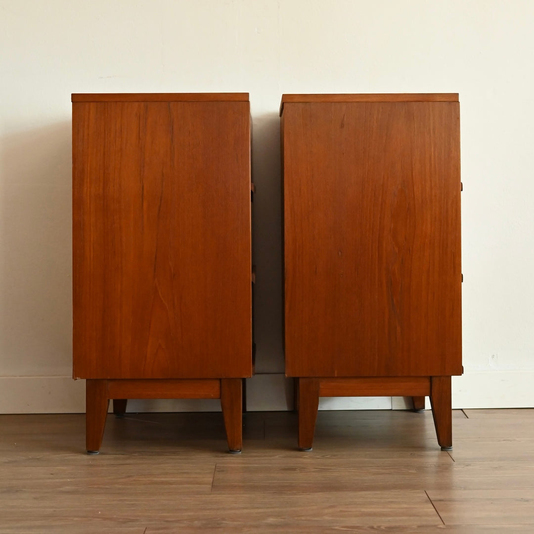 Mid Century Teak Bedside Tables Night Stands