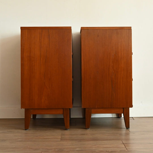 Mid Century Teak Bedside Tables Night Stands