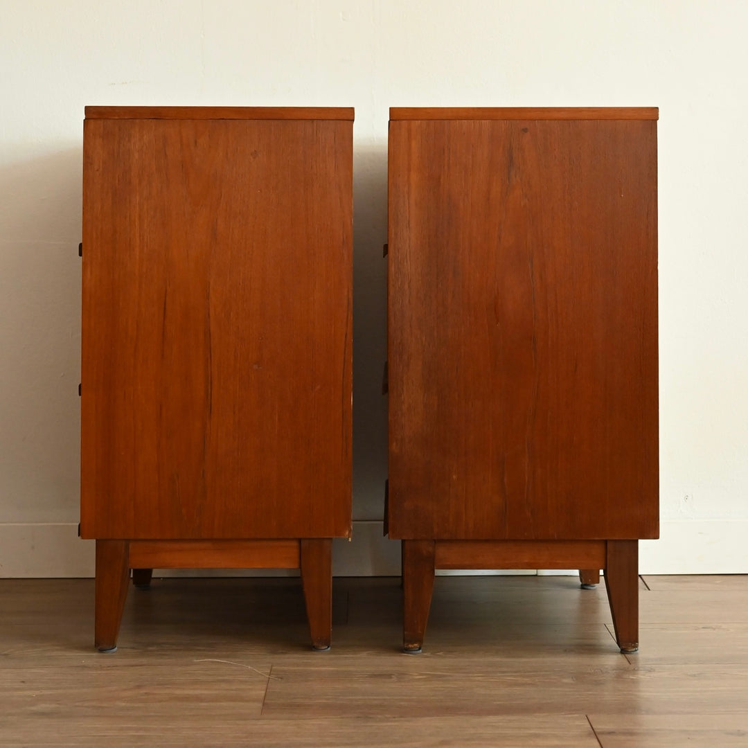 Mid Century Teak Bedside Tables Night Stands