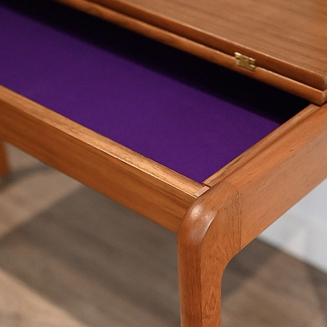 Mid Century Teak Extendable Dining Table Console by Chiswell