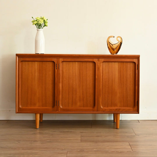 Mid Century Teak Sideboard Buffet by Chiswell + custom long legs