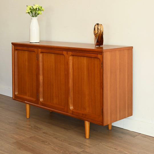Mid Century Teak Sideboard Buffet by Chiswell + custom long legs
